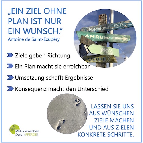 Ein Ziel ohne Plan ist nur ein Wunsch